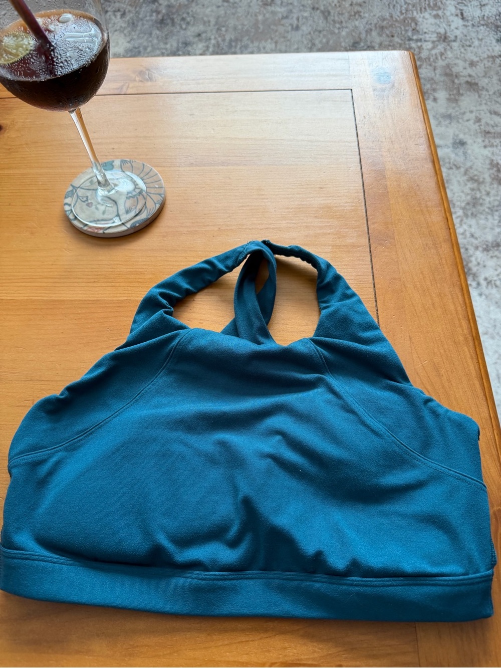 all in motion Teal Halter-Back Sports Bra